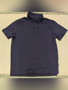 Wool & Prince Signature 160 Merino Wool Polo Navy Men's Size XL Made in Korea
